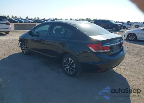 2013 Honda Civic Ex z USA, uszkodzony, nr VIN 19XFB2F84DE078632